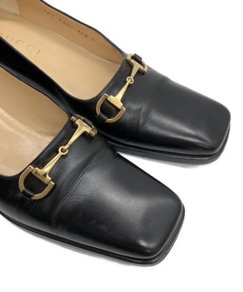 GUCCI（グッチ）GUCCI (グッチ) ホースビットパンプス ブラック サイズ:36 1/2の古着・服飾アイテム