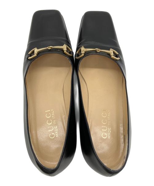 GUCCI（グッチ）GUCCI (グッチ) ホースビットパンプス ブラック サイズ:36 1/2の古着・服飾アイテム
