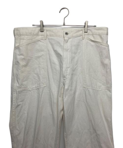 KAPTAIN SUNSHINE（キャプテンサンシャイン）KAPTAIN SUNSHINE (キャプテンサンシャイン) Backleback Baker Pants ホワイト サイズ: 106cm (W42)の古着・服飾アイテム