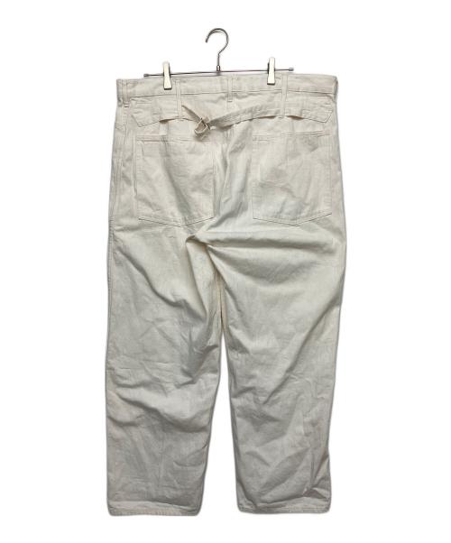 KAPTAIN SUNSHINE（キャプテンサンシャイン）KAPTAIN SUNSHINE (キャプテンサンシャイン) Backleback Baker Pants ホワイト サイズ: 106cm (W42)の古着・服飾アイテム