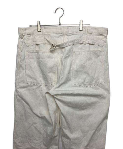 KAPTAIN SUNSHINE（キャプテンサンシャイン）KAPTAIN SUNSHINE (キャプテンサンシャイン) Backleback Baker Pants ホワイト サイズ: 106cm (W42)の古着・服飾アイテム