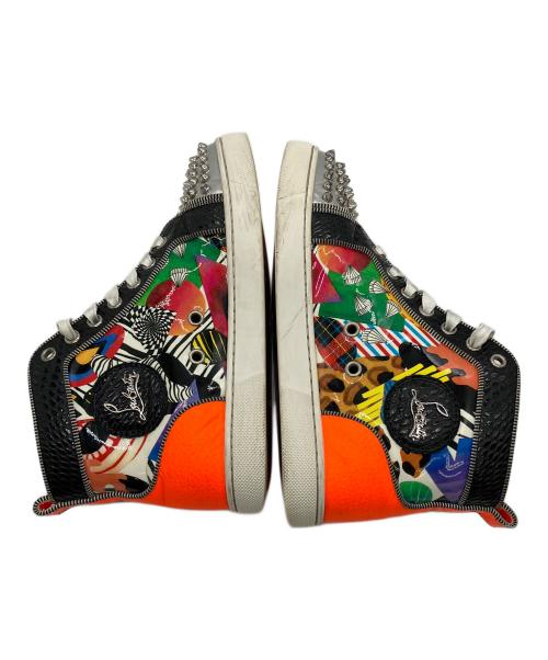 Christian Louboutin（クリスチャン・ルブタン）Christian Louboutin (クリスチャン・ルブタン) ハイカットスニーカー スタッズスパンコール マルチカラー サイズ:36の古着・服飾アイテム