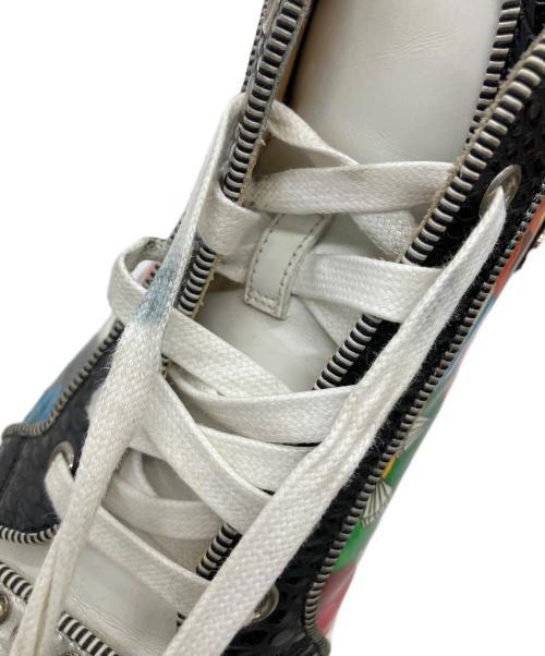 Christian Louboutin（クリスチャン・ルブタン）Christian Louboutin (クリスチャン・ルブタン) ハイカットスニーカー スタッズスパンコール マルチカラー サイズ:36の古着・服飾アイテム