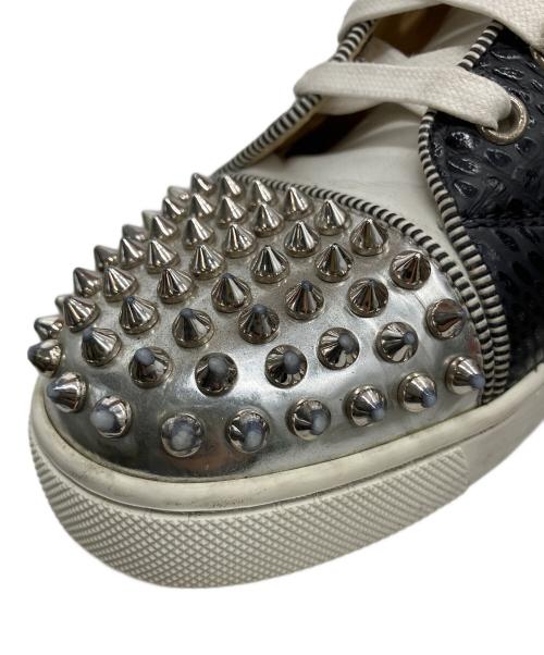 Christian Louboutin（クリスチャン・ルブタン）Christian Louboutin (クリスチャン・ルブタン) ハイカットスニーカー スタッズスパンコール マルチカラー サイズ:36の古着・服飾アイテム