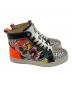 中古・古着 Christian Louboutin (クリスチャン・ルブタン) ハイカットスニーカー スタッズスパンコール マルチカラー サイズ:36：20000円