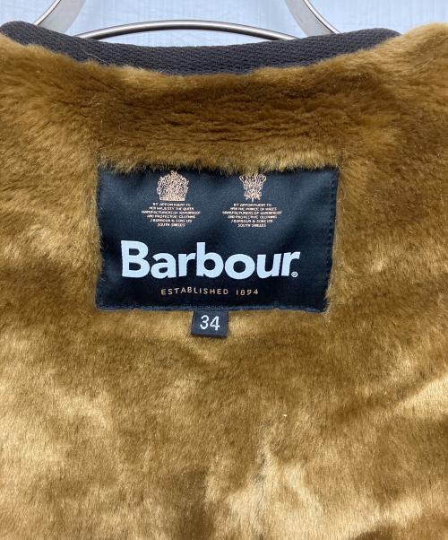 Barbour（バブアー）Barbour (バブアー) フロントジップ ファー ライナー ベスト ブラウン サイズ:34の古着・服飾アイテム