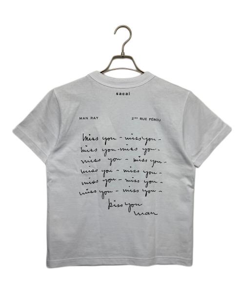 sacai（サカイ）sacai (サカイ) 半袖Tシャツ MAN RAY 25AW ホワイト 未使用品の古着・服飾アイテム