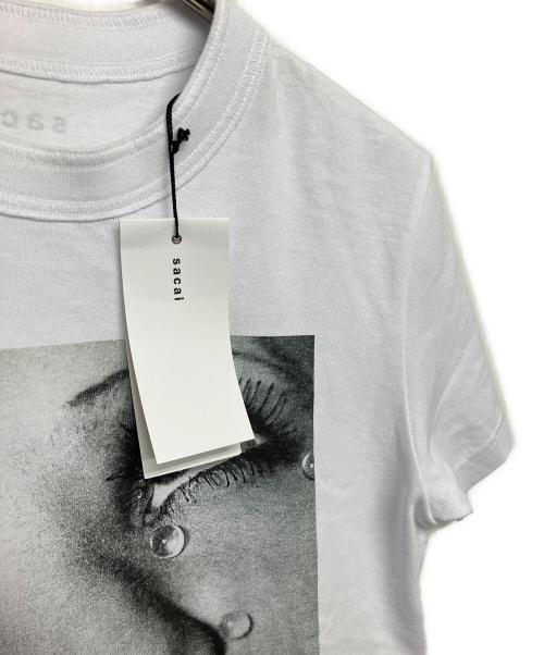 sacai（サカイ）sacai (サカイ) 半袖Tシャツ MAN RAY 25AW ホワイト 未使用品の古着・服飾アイテム