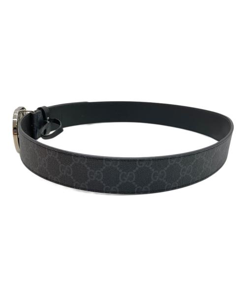 GUCCI（グッチ）GUCCI (グッチ) インターロッキングGバックルベルト ブラックの古着・服飾アイテム