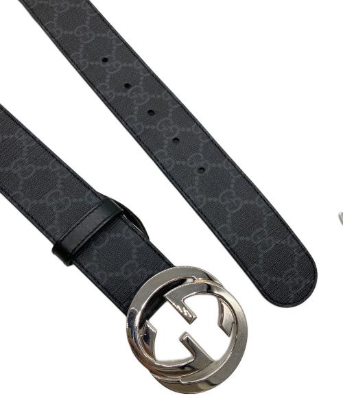 GUCCI（グッチ）GUCCI (グッチ) インターロッキングGバックルベルト ブラックの古着・服飾アイテム