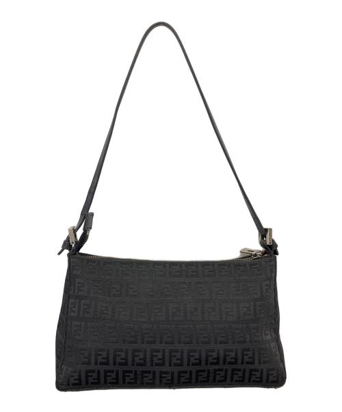 FENDI（フェンディ）FENDI (フェンディ) ズッキーノ　ハンドポーチ ブラックの古着・服飾アイテム