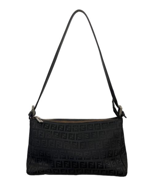 FENDI（フェンディ）FENDI (フェンディ) ズッキーノ　ハンドポーチ ブラックの古着・服飾アイテム