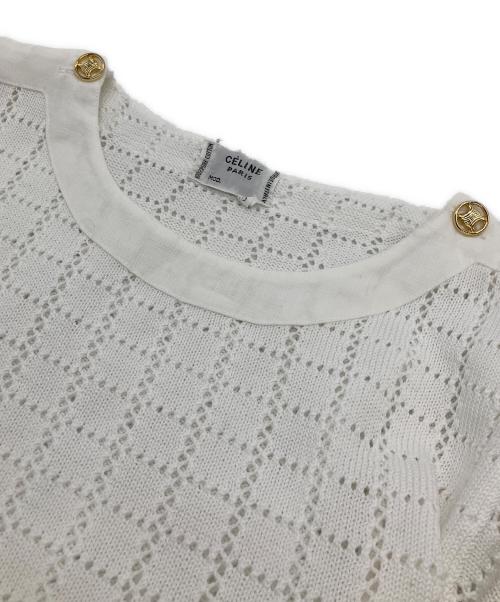 CELINE（セリーヌ）CELINE (セリーヌ) 半袖カットソー ホワイト サイズ:38の古着・服飾アイテム