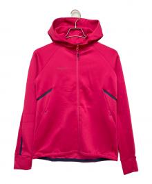 MAMMUT（マムート）の古着「ミッドレイヤーフーデッドジャケット」｜ショッキングピンク