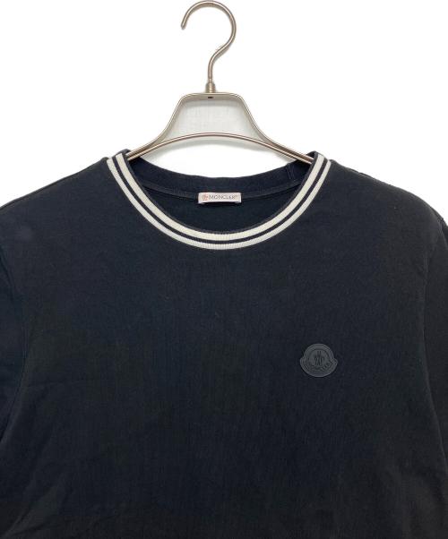 MONCLER（モンクレール）MONCLER (モンクレール) 半袖カットソー ブラック サイズ:XLの古着・服飾アイテム