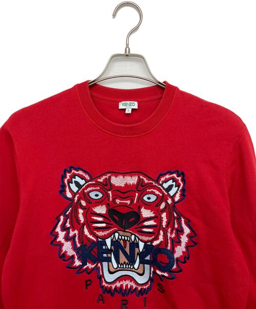 KENZO（ケンゾー）KENZO (ケンゾー) F865SW0014XA　クルーネックスウェット レッド サイズ:Sの古着・服飾アイテム