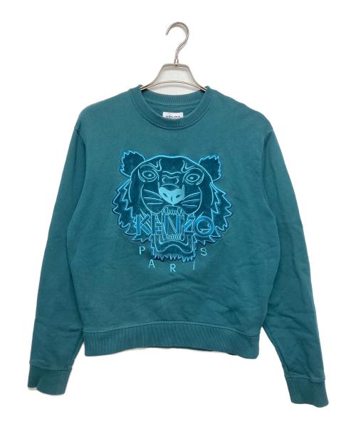 KENZO（ケンゾー）KENZO (ケンゾー) クルーネックスウェット グリーン サイズ:Sの古着・服飾アイテム