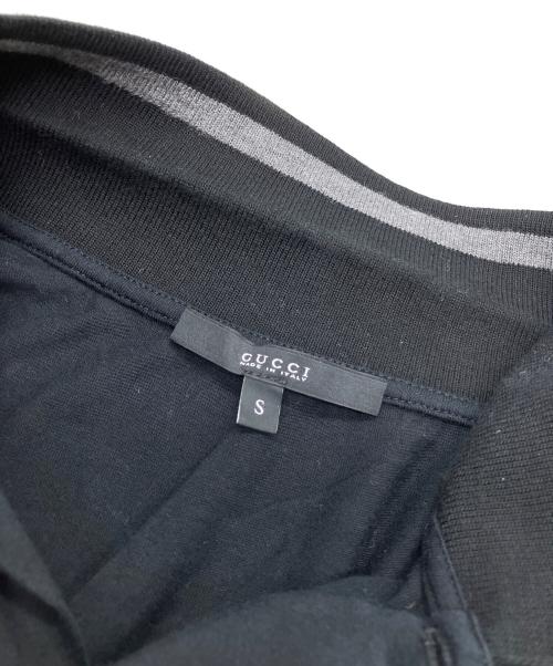 GUCCI（グッチ）GUCCI (グッチ) ワンポイントポロシャツ ブラック サイズ:Sの古着・服飾アイテム