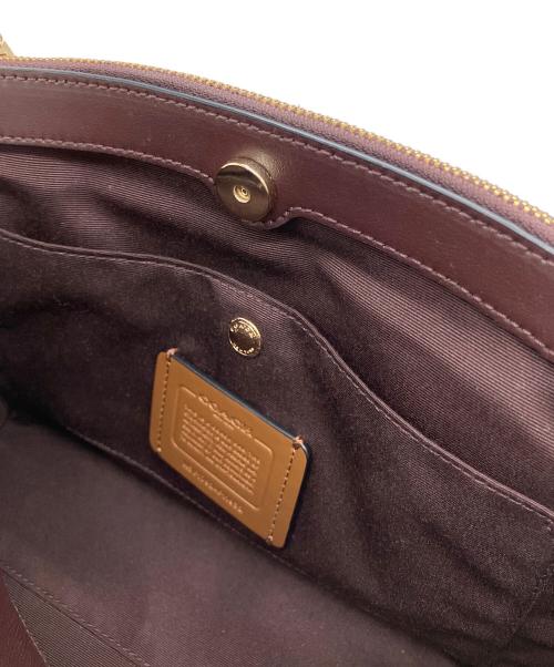COACH（コーチ）COACH (コーチ) 2WAYバッグ※ストラップ欠品 パープルの古着・服飾アイテム