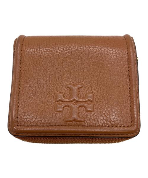 TORY BURCH（トリーバーチ）TORY BURCH (トリーバーチ) 2つ折り財布 ブラウンの古着・服飾アイテム