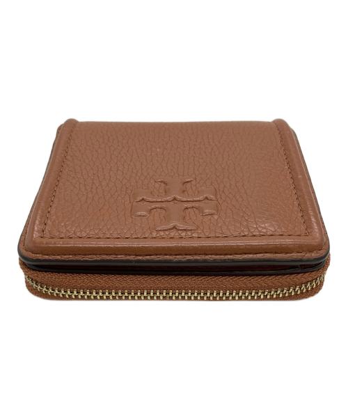 TORY BURCH（トリーバーチ）TORY BURCH (トリーバーチ) 2つ折り財布 ブラウンの古着・服飾アイテム