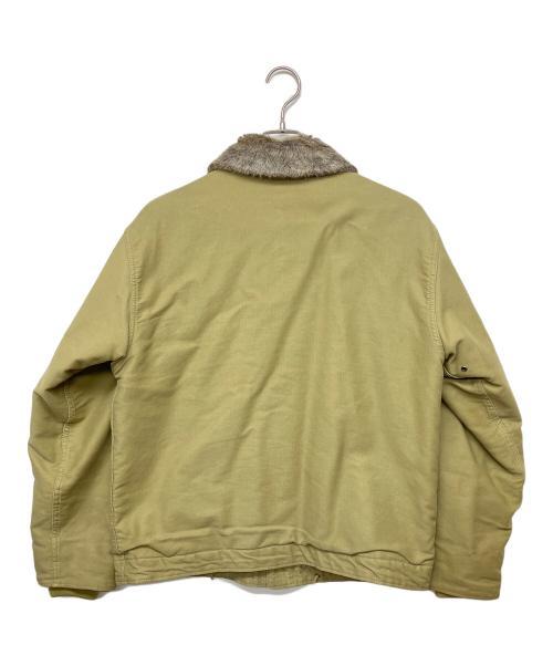 HOUSTON（ヒューストン）HOUSTON (ヒューストン) デッキジャケット カーキ サイズ:36の古着・服飾アイテム