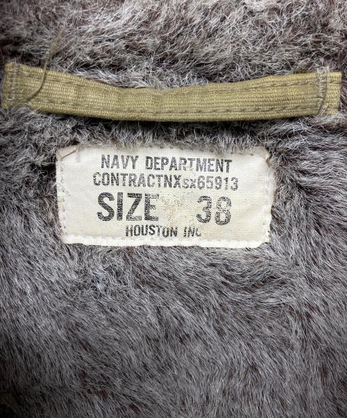 HOUSTON（ヒューストン）HOUSTON (ヒューストン) デッキジャケット カーキ サイズ:36の古着・服飾アイテム