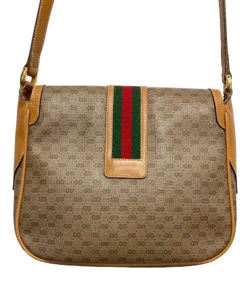 GUCCI（グッチ）GUCCI (グッチ) OLD GUCCI ショルダーバッグ ブラウンの古着・服飾アイテム