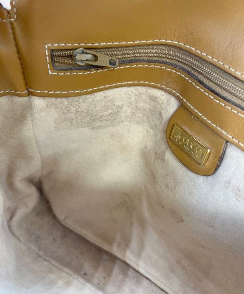 GUCCI（グッチ）GUCCI (グッチ) OLD GUCCI ショルダーバッグ ブラウンの古着・服飾アイテム
