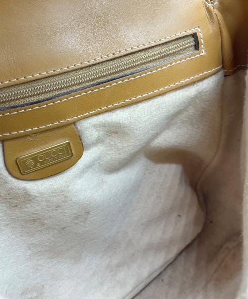 GUCCI（グッチ）GUCCI (グッチ) OLD GUCCI ショルダーバッグ ブラウンの古着・服飾アイテム