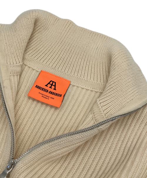 ANDERSEN-ANDERSEN（アンデルセン アンデルセン）ANDERSEN-ANDERSEN (アンデルセン アンデルセン) ハーフジップニット アイボリー サイズ:Mの古着・服飾アイテム