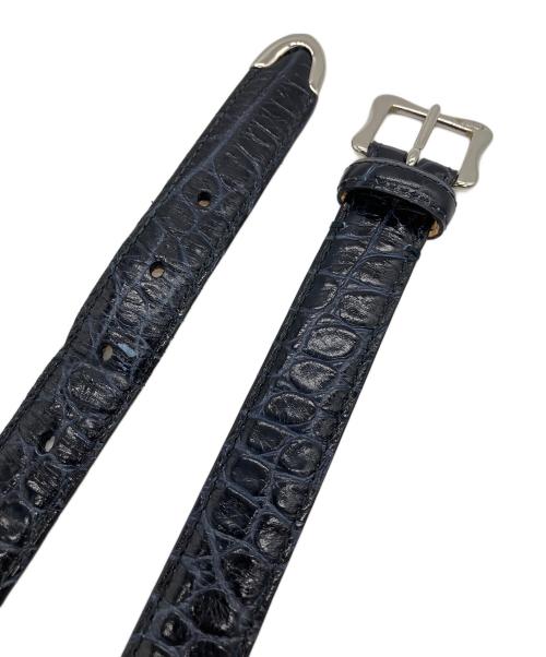 J&M DAVIDSON（ジェイ＆エム デヴィッドソン）J&M DAVIDSON (ジェイ＆エム デヴィッドソン) ベルト クロコ ブラックの古着・服飾アイテム