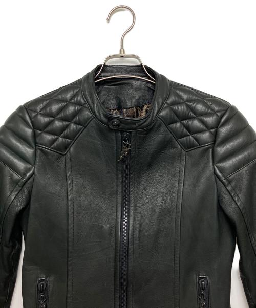 Roen（ロエン）Roen (ロエン) シングルライダースジャケット ブラック サイズ:44の古着・服飾アイテム