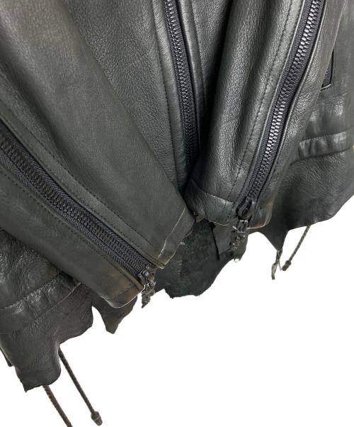 Roen（ロエン）Roen (ロエン) シングルライダースジャケット ブラック サイズ:44の古着・服飾アイテム