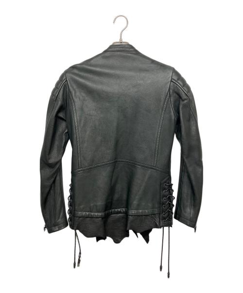 Roen（ロエン）Roen (ロエン) シングルライダースジャケット ブラック サイズ:44の古着・服飾アイテム