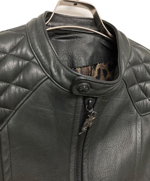 Roen（ロエン）Roen (ロエン) シングルライダースジャケット ブラック サイズ:44の古着・服飾アイテム
