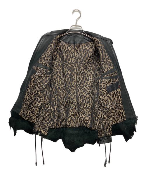 Roen（ロエン）Roen (ロエン) シングルライダースジャケット ブラック サイズ:44の古着・服飾アイテム