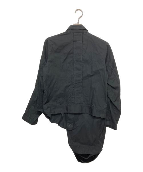 YOHJI YAMAMOTO（ヨウジヤマモト）YOHJI YAMAMOTO (ヨウジヤマモト) 変形デザインジャケット ブラック サイズ:3の古着・服飾アイテム
