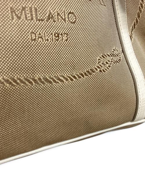 PRADA（プラダ）PRADA (プラダ) ロゴジャガード トートバッグ ベージュの古着・服飾アイテム
