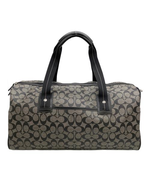 COACH（コーチ）COACH (コーチ) F77278　シグネチャー　ボストンバッグ ブラック×グレーの古着・服飾アイテム