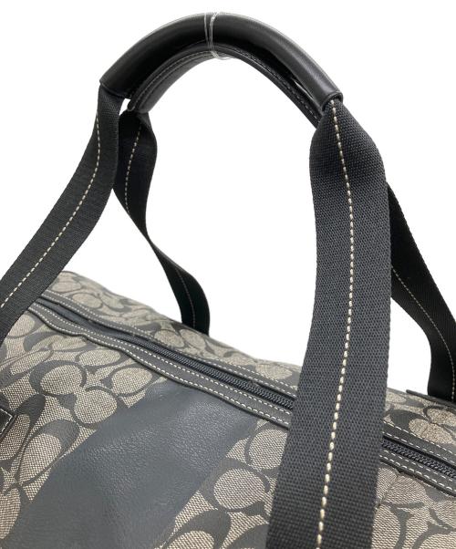 COACH（コーチ）COACH (コーチ) F77278　シグネチャー　ボストンバッグ ブラック×グレーの古着・服飾アイテム
