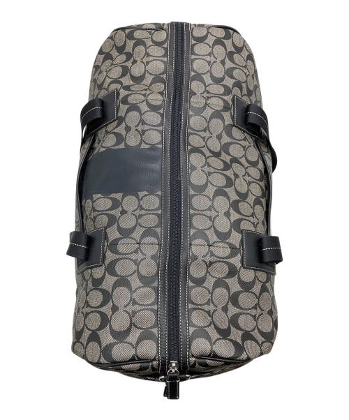 COACH（コーチ）COACH (コーチ) F77278　シグネチャー　ボストンバッグ ブラック×グレーの古着・服飾アイテム