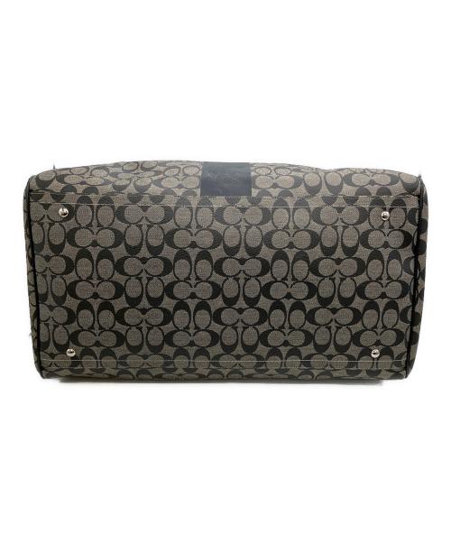 COACH（コーチ）COACH (コーチ) F77278　シグネチャー　ボストンバッグ ブラック×グレーの古着・服飾アイテム