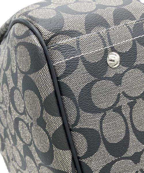 COACH（コーチ）COACH (コーチ) F77278　シグネチャー　ボストンバッグ ブラック×グレーの古着・服飾アイテム