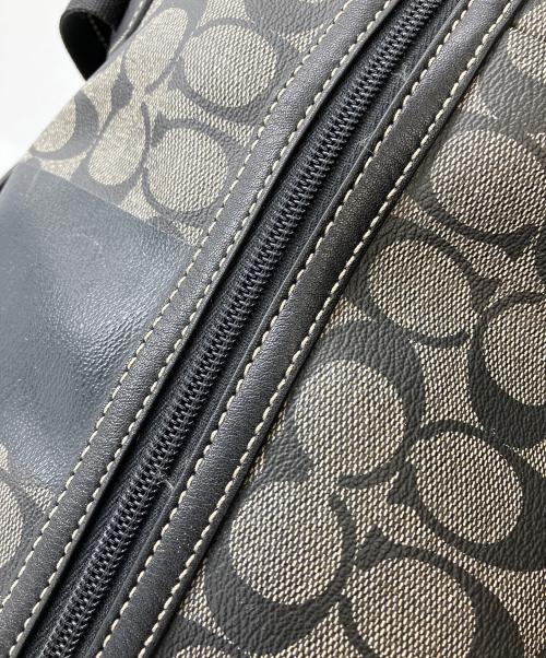 COACH（コーチ）COACH (コーチ) F77278　シグネチャー　ボストンバッグ ブラック×グレーの古着・服飾アイテム