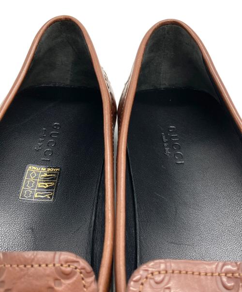 GUCCI（グッチ）GUCCI (グッチ) ビットローファー ブラウン サイズ:38 1/2の古着・服飾アイテム