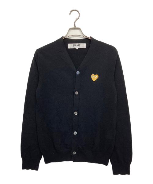 PLAY COMME des GARCONS（プレイコムデギャルソン）PLAY COMME des GARCONS (プレイコムデギャルソン) ハートワッペンカーディガン　AZ-N050 ブラック サイズ:Mの古着・服飾アイテム