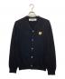 PLAY COMME des GARCONS（プレイコムデギャルソン）の古着「ハートワッペンカーディガン　AZ-N050」｜ブラック