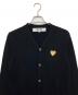PLAY COMME des GARCONS (プレイコムデギャルソン) ハートワッペンカーディガン　AZ-N050 ブラック サイズ:M：12000円