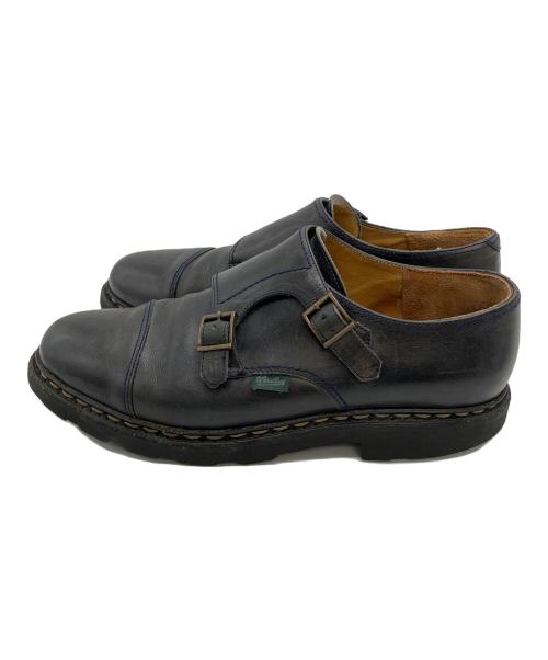 PARABOOT（パラブーツ）PARABOOT (パラブーツ) 7754　WILLIAM　モンクストラップシューズ ブラック サイズ:８の古着・服飾アイテム